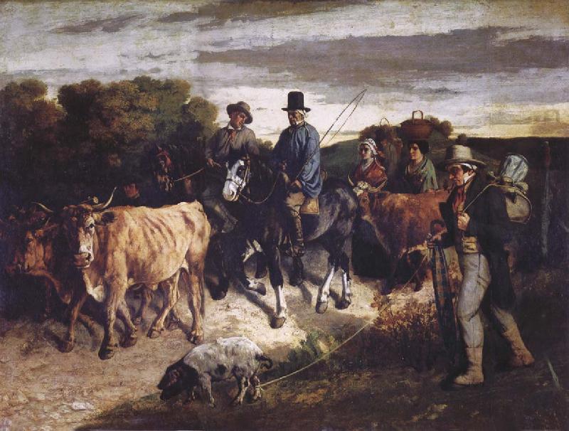 Gustave Courbet The Peasants of Flagey Returning from the Fair oil painting image
